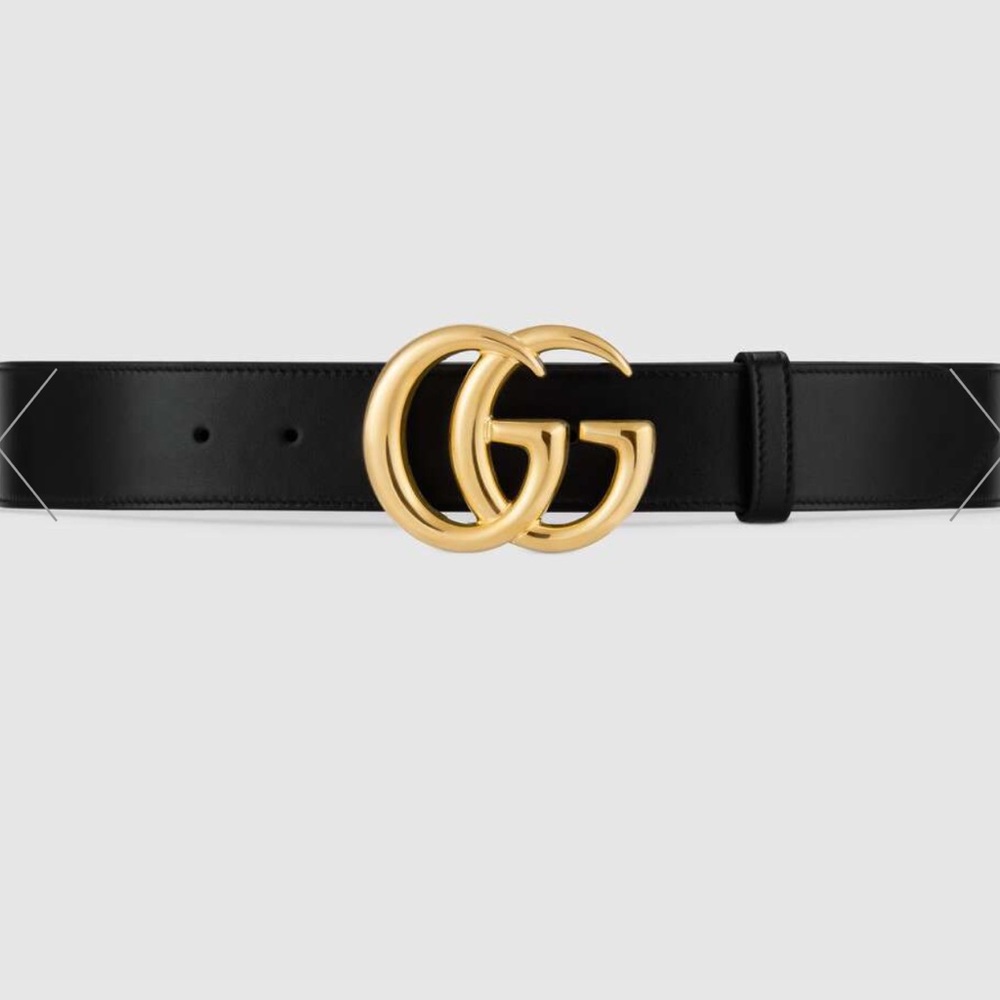 Gucci gg marmot leather belt size 65